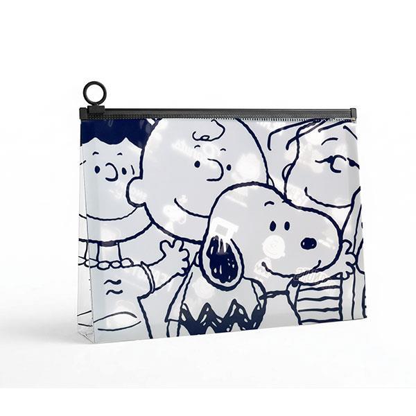 (STEM) PN4-แฟ้มซองซิป A4 : PEANUTS-4B A4 Zipper File Folder (PN4B-A4-ZPF-33PP-BK) W33xH25xS3 cm.