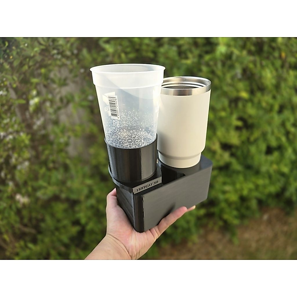 (สินค้าพรีออเดอร์) ที่วางแก้วน้ำในรถยนต์ 2 ช่อง สำหรับ TANK 500 รุ่น V2