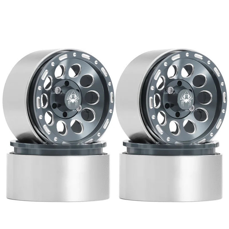 4 ชิ้น 56 มิลลิเมตร 12 มิลลิเมตร Hex 1.9 Beadlock ล้อสําหรับ 1/10 RC Crawler TRX4 TRX6 RC4WD D90 Bro