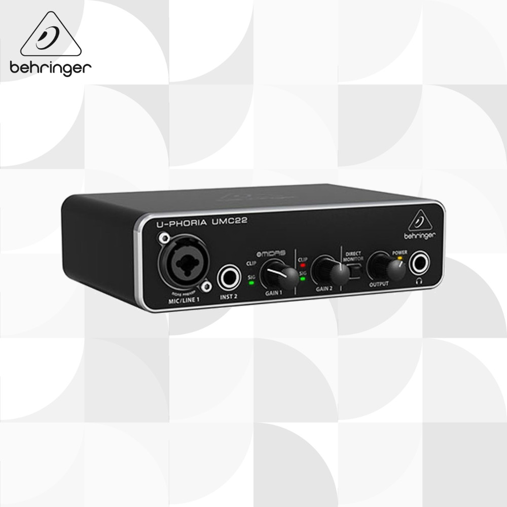 behringer UMC22 USB Audio Interface อินเตอร์เฟสเสียง USB【ส่งตรงจากญี่ปุ่น】