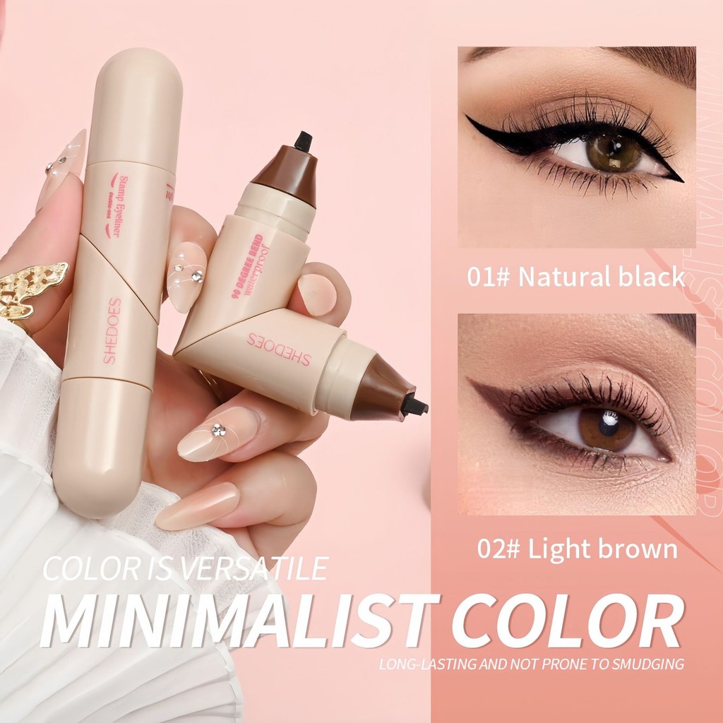 SHEDOES Love Eyeliner Seal Waterproof Sweatproof Long-Lasting Bendable Eyeliner