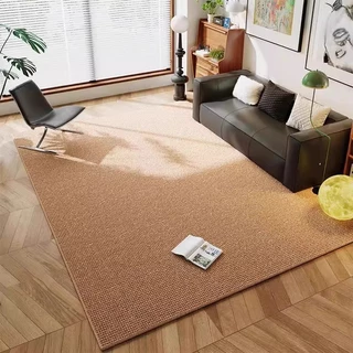 ผ้าลินิน พรมปูพื้น ปูห้องนอน ห้องนั่งเล่น 120x160cm พรมปูพื้นห้องนอน พรมดักฝุ่น ป้องกันการลื่นไถล