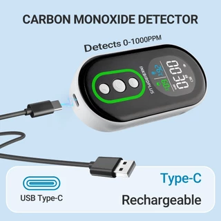 INKBIRD 3 in 1 Air Quality Monitor เครื่องตรวจจับคาร์บอนมอนอกไซด์ ความชื้นอุณหภูมิในร่ม CO Tester พร้อมสัญญาณเตือน