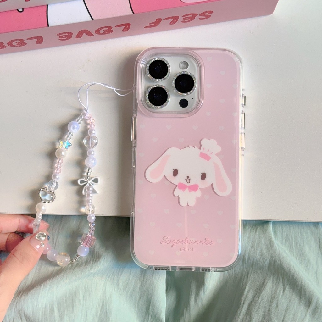 สําหรับ iphone16ProMax เชลล์ 5C06 รองพื้นรูปหัวใจน้อยขนมกระต่าย iPhone15ProMax iPhone14