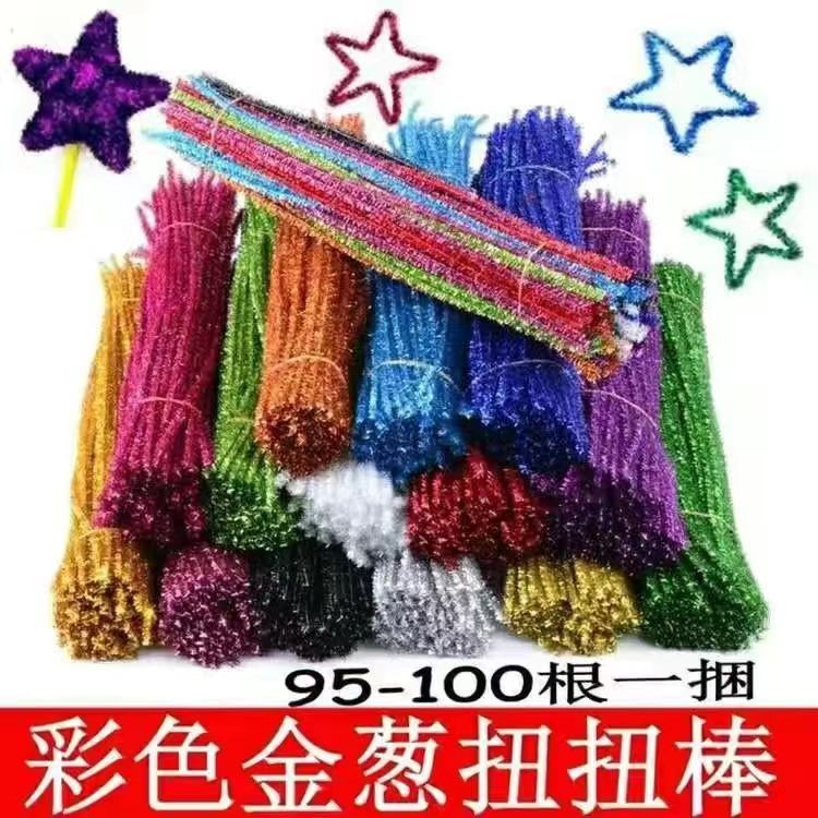 Twist Stick Shiny Glitter Twist Stick Glitter Hair Root โรงเรียนอนุบาล Hand-Knitted DIY Glitter Glit