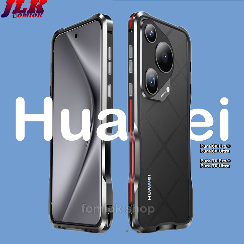 [JLK] Aluminum Bumper Case for Huawei Pura 80 70 Ultra 70 Pro+ Case P80 P70 Pro Cover P70 P80 Ultra 