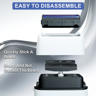 ROSYOUS RS620 เครื่องโกนหนวดตัดผมมืออาชีพ 10000RPM เครื่องโกนหนวดไฟฟ้าฟอยล์คู่สําหรับผู้ชายเครื่องกันหนวดเคราตัดผม