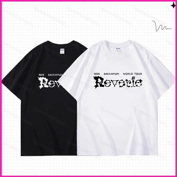 เสื้อยืดแขนสั้น EXO BAEKHYUN Reverie World Tour ขนาด 110cm - 6XL