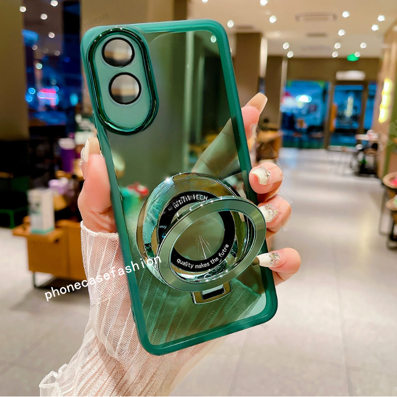เคสโทรศัพท์สําหรับ Xiaomi POCO M7 M7 Pro M7Pro 4G 5G 2025 ปลอกขาตั้งแม่เหล็ก Len กล้อง Shcokproof โปร่งใสนุ่มปกหลัง - รูปที่ 3