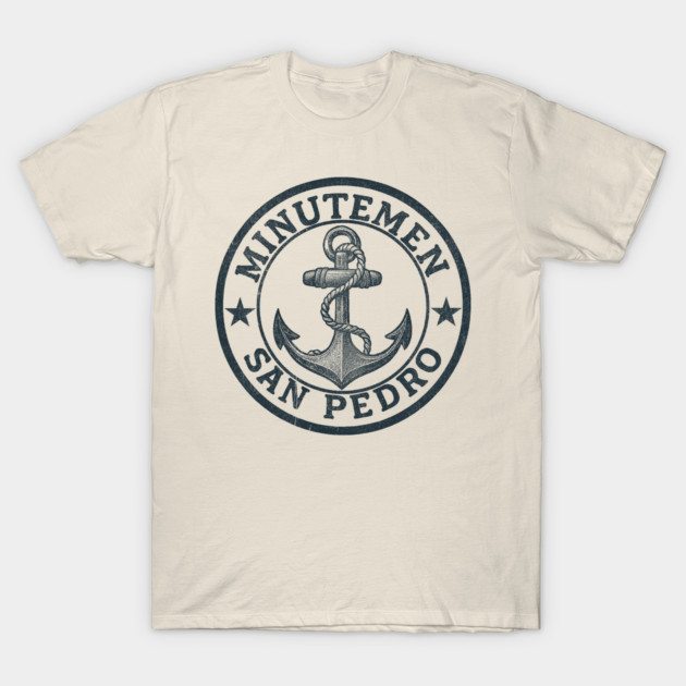 เสื้อยืด Vintage Vintage - Minutemen san pedro T-Shirt แท้ Cotton 100% สีดำ วินเทจ S-5XL  ผ้านุ่ม