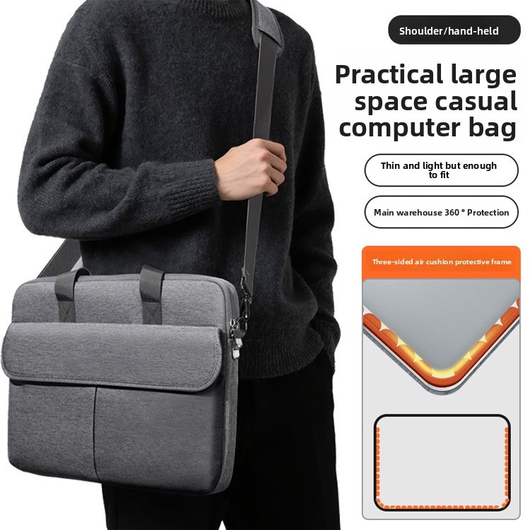 (จัดส่งจากประเทศไทย) กระเป๋าแล็ปท็อปธุรกิจ ขนาด 17-18 นิ้ว ทำจากผ้าอ็อกซ์ฟอร์ด ความจุขนาดใหญ่ ออกแบบมาเพื่อปกป้องแล็ปท็อป เหมาะกับทั้งชายและหญิง