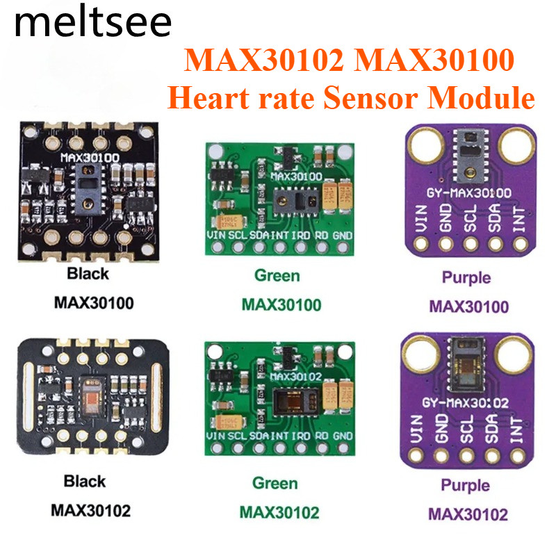 MAX30102 MAX30100 Heart rate Sensor โมดูล Puls การตรวจจับการทดสอบความเข้มข้นของออกซิเจนในเลือดสําหรั