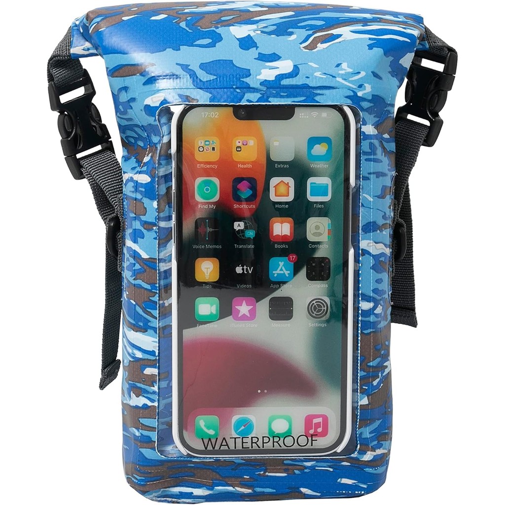 Geckobrands Waterproof Phone Tote with 2L Dry Bag and Adjustable Strap – Protect Your Phone and Valu