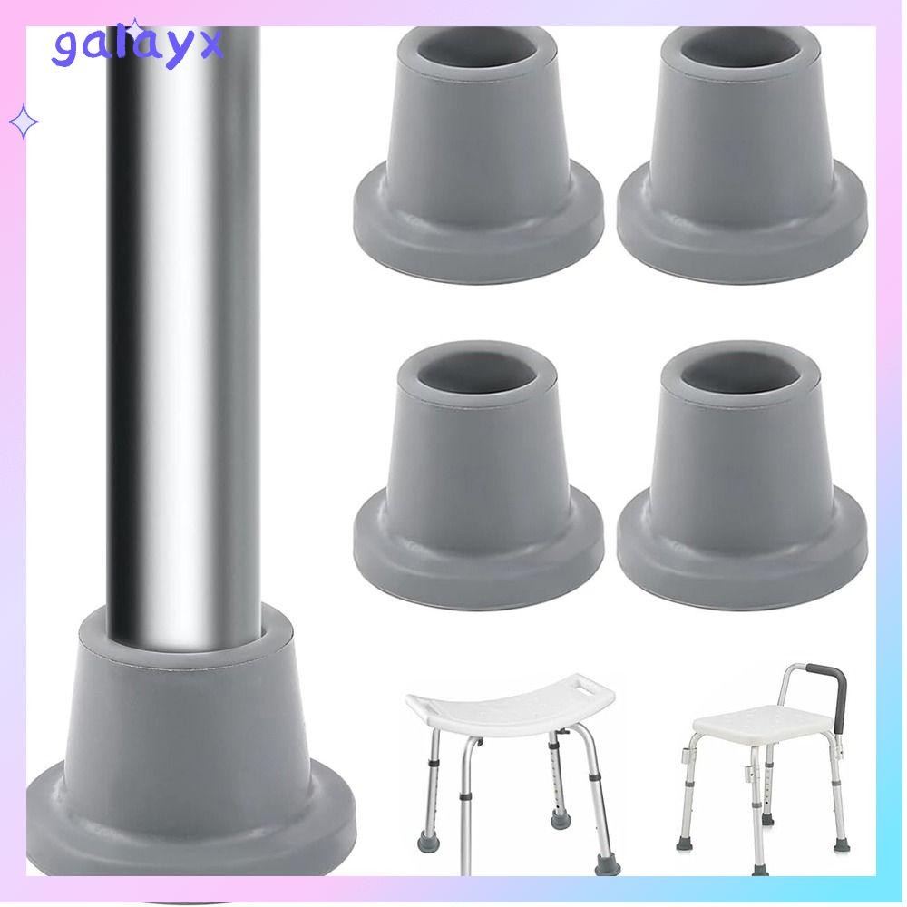 GALAYX หมวกอาบน้ําขาเก้าอี้, สีเทา Heavy Duty เปลี่ยนหมวกฟุต, ยาง 28.6MM เก้าอี้อาบน้ําเปลี่ยนฟุตอาบน้ําที่นั่งสตูล