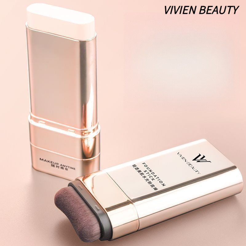 VIVEN BEAUTY Foundation Stick สีผิวกระจ่างใส Easy To Push Away คอนซีลเลอร์ Foundation Double Foundat