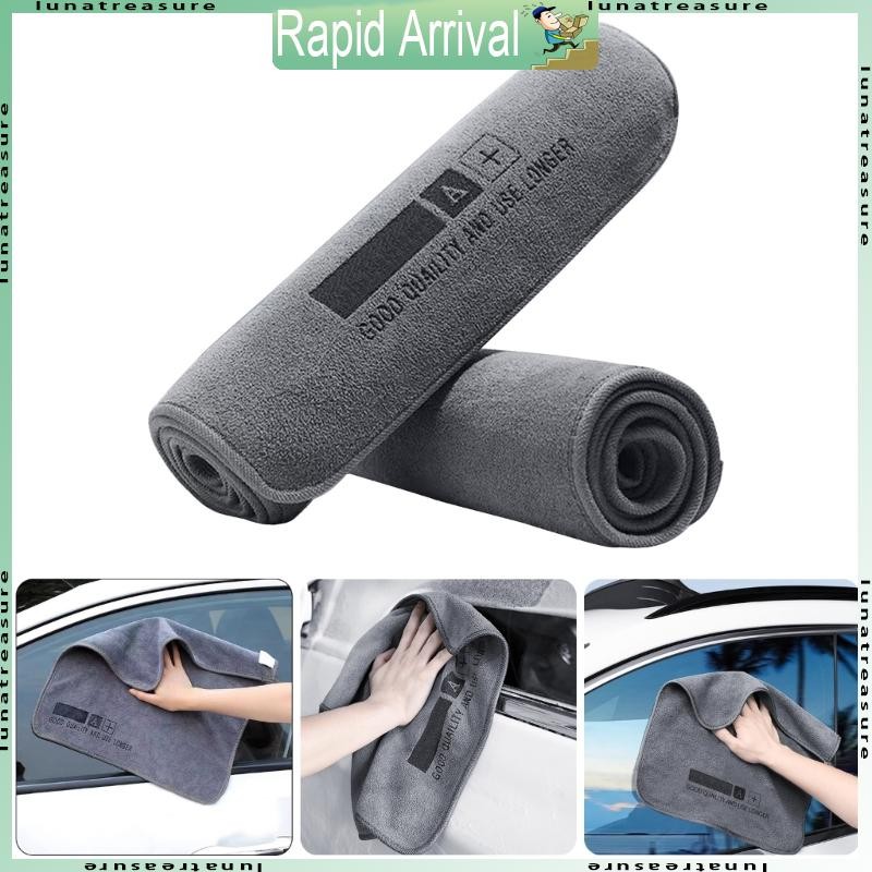 Lun Detailing Wash Towel Strong Absorption Soft Car Wash ผ้าขนหนูไมโครไฟเบอร์ผ้าซักผ้าแบบพกพาสําหรับ