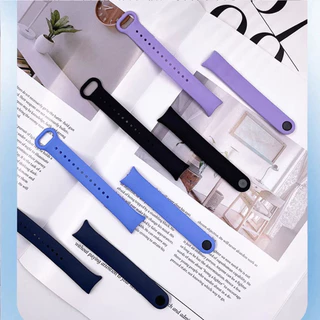สายยางกีฬา for Xiaomi Mi Band 10/9/8 อุปกรณ์เสริมสร้อยข้อมือซิลิโคน Soft Polos Warna for Smartwatch Mi Band 10 9 8 NFC