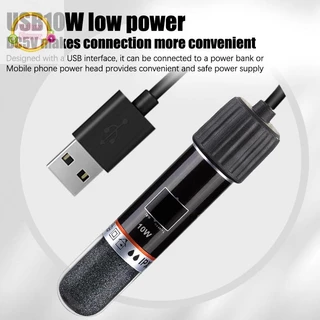 YellowFlower USB Aquarium เครื่องทําความร้อน Rod สําหรับถังปลาขนาดเล็ก 26°C เครื่องทําความร้อนตู้ปลาอุณหภูมิคงที่ Submersible Thermostat เครื่องทําความร้อน 10W TH
