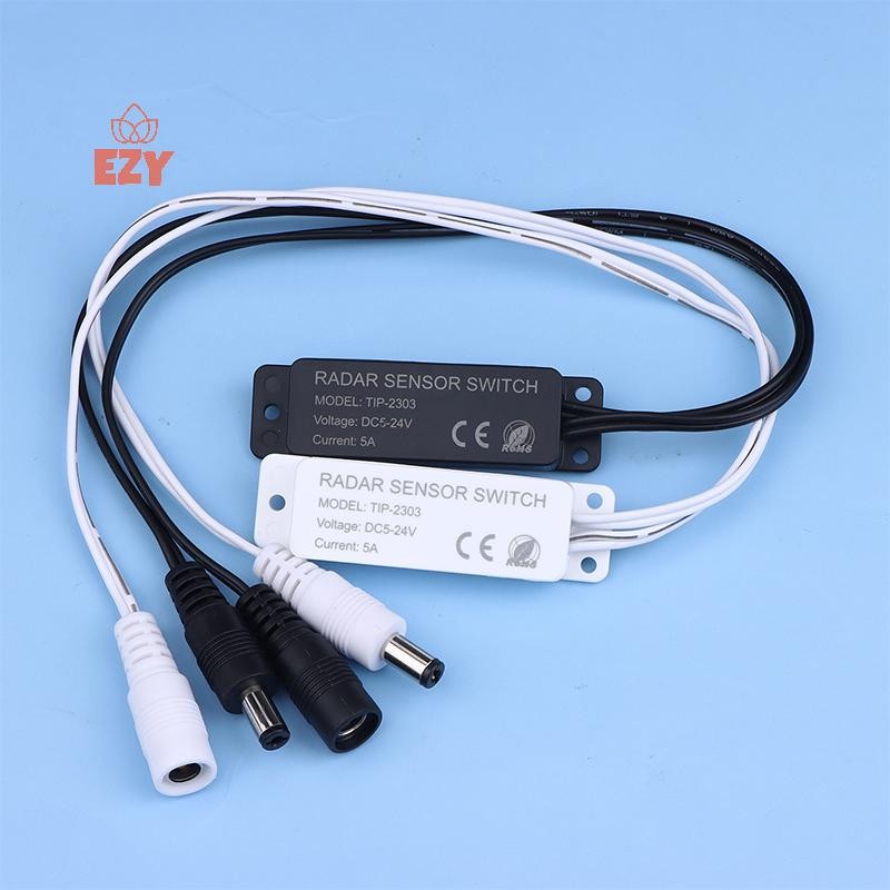 EZY DC 5-24V 5.8G ไมโครเวฟ Radar Sensor SWITCH Controller Human Body Induction SWITCH สําหรับ PWM LE