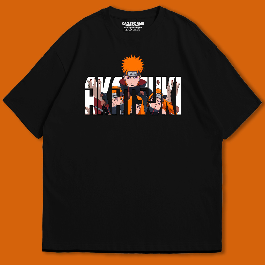 เสื้อยืดอนิเมะ Pain Akatsuki naruto Anime Akatsuki เสื้อยืดอนิเมะ