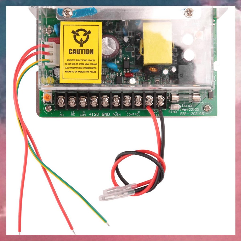 DC 12V 5A UPS Fuction ประตู Access Control แหล่งจ่ายไฟใช้สําหรับระบบควบคุมการเข้าถึงสวิตช์รีโมทล็อค 