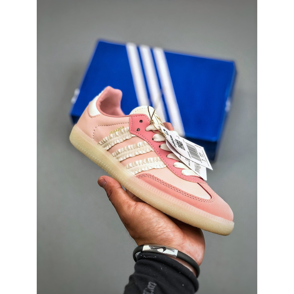 [ต้นฉบับบริสุทธิ์] SAMBA OG W Low-Top Leather Anti-Slip Wear-Resistant Cushioning Men Women Casual S