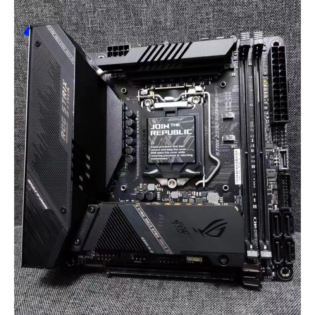 Asus ROG STRIX Z590-I GAMING WIFI1200 เมนบอร์ดสนับสนุน 10th Generation 11th Generation cpu Lightning