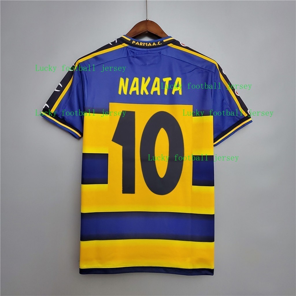 Jersey ฟุตบอล Retro Parma ADRIANO NAKATA ปี 2001-2002 คุณภาพสูง