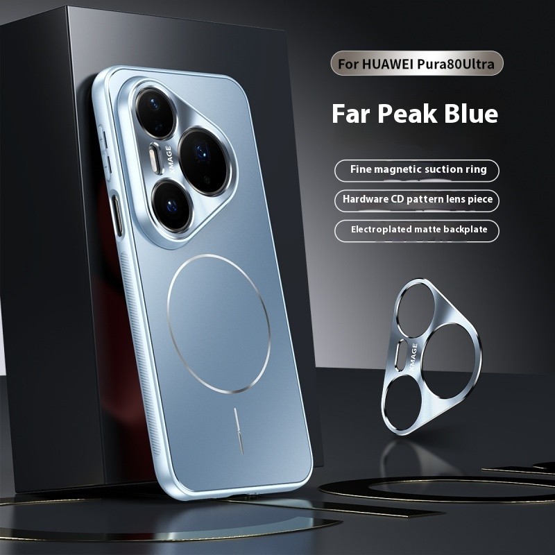 Luxury Matte Skin Feeling Magnetic Wireless Charge Case สําหรับ Huawei P80 Ultra P80 Pro P70 P60 P50