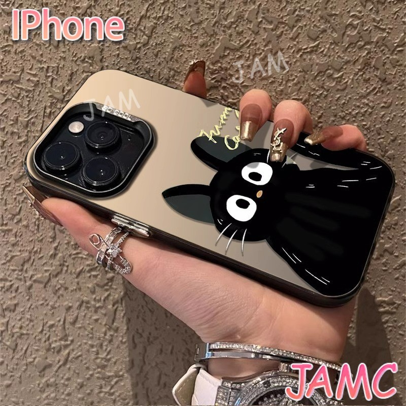 เคส iPhone สำหรับ แมวดำ iPhone 17 16 15 14 13 12 11 Pro Max 7 8 Plus X XS XR XS Max SE เคสซิลิโคน TPU แบบนิ่ม