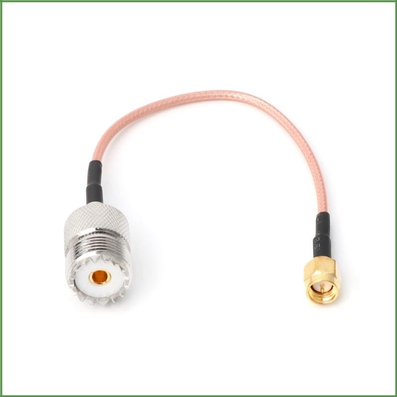 BON RG316 สายจัมเปอร์ Pigtail UHF SO239 หญิง PL259 ถึง SMA ชายปลั๊กอะแดปเตอร์ Crimp