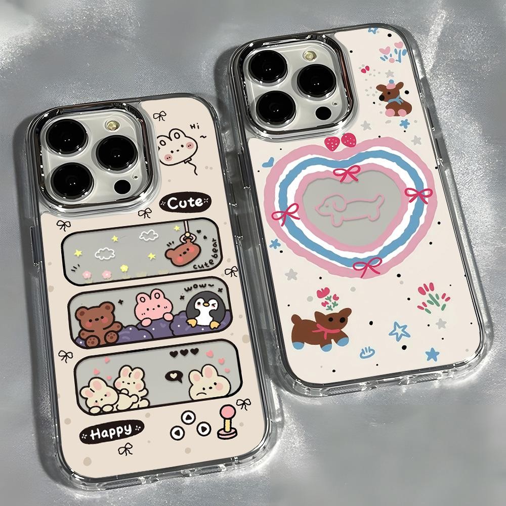 Cute Animal เคส For Samsung A56 A22 A54 A06 A17 A07 A55 A16 S24 FE S25 Ultra A05S A15 A52 A73 A05 A26 A36 A57 A37 A12