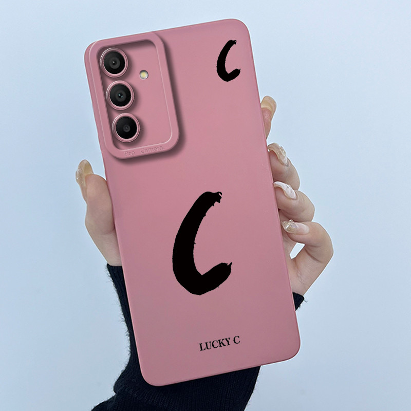 สําหรับ Samsung Galaxy A17 A07 ฝาครอบกรณี Lucky จดหมายเริ่มต้นซิลิโคนนุ่มกันชนโทรศัพท์สําหรับ SamsungA17 07 ปลอก - รูปที่ 3