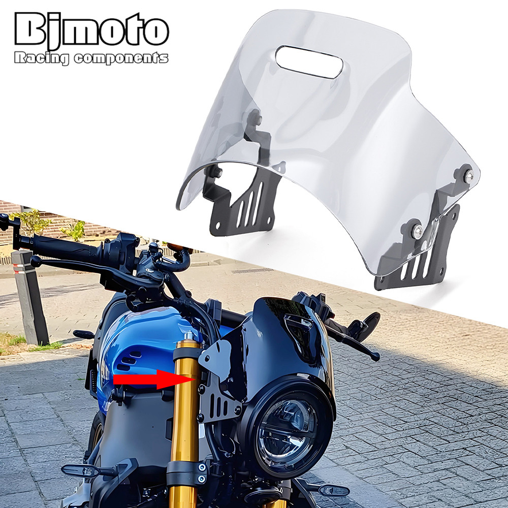 XSR900 รถจักรยานยนต์กระจกกระจก Deflector สําหรับ Yamaha XSR 900 2022 2023 2024 2025