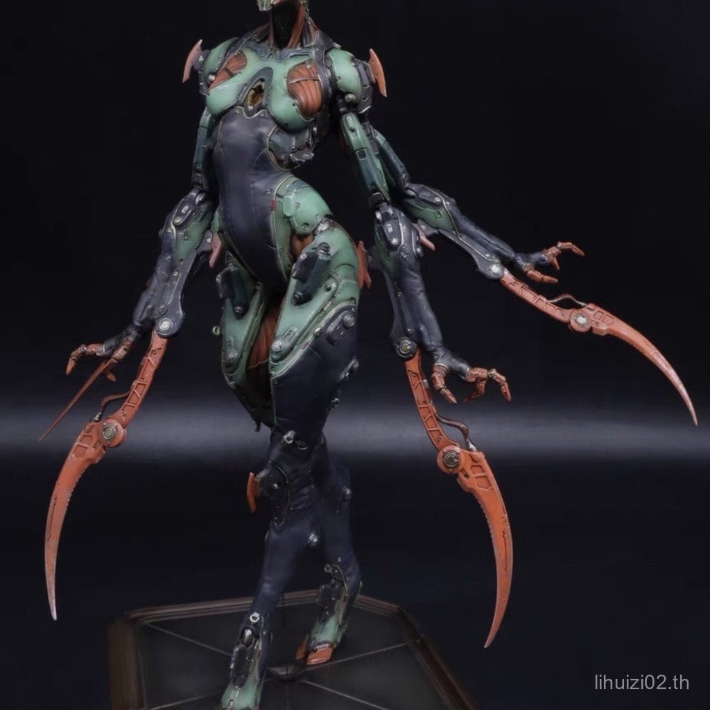 Four-Blade Mantis Queen gk สีขาวรุ่นสยองขวัญครบชุดเทคโนโลยี Transformers Mecha Gundam Alien Machine 