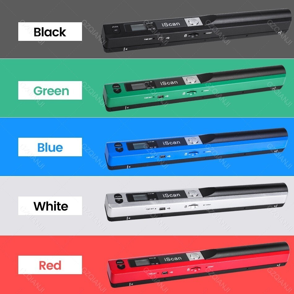 A4 Document JPG/PDF Scanner Mini Portable Digital Scanner 900DPI Handhold Scanner Pen เครื่องสแกนพกพ