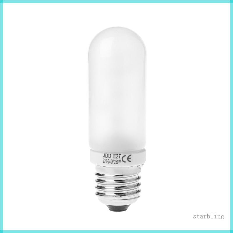 Star 220V-240V 250W JDD E27 ไฟฉายหลอดสําหรับสตูดิโอถ่ายภาพแฟลชไฟ LED