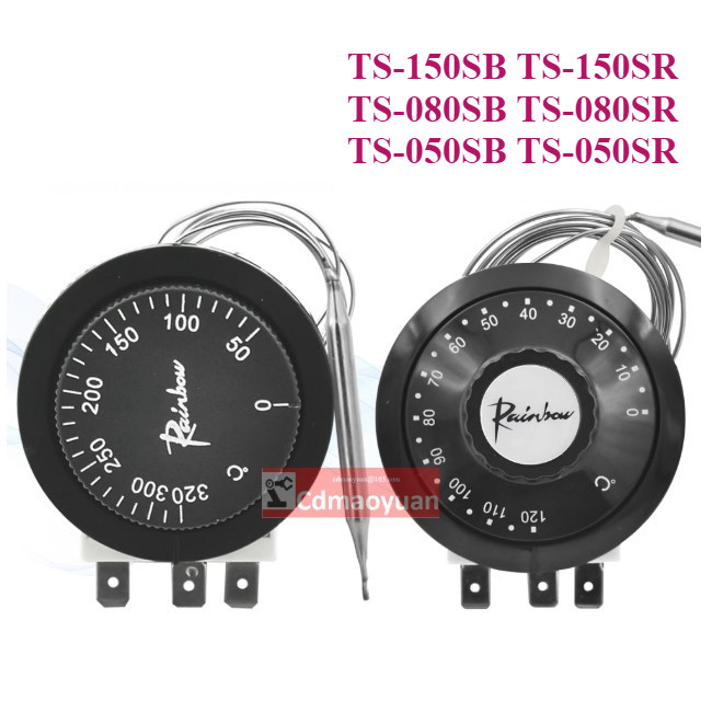 Thermostat TS-150SB TS-150SR TS-080SB TS-080SR TS-050SB TS-050SR เครื่องทําน้ําอุ่นไฟฟ้าเตาอบปรับอุณ