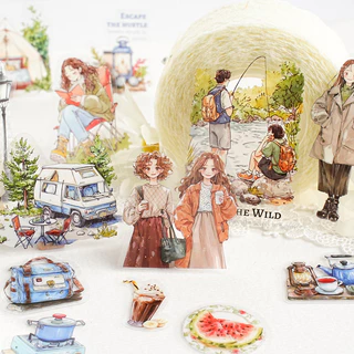 Journamm 30PCS ตัวอักษรบัญชีมือสติกเกอร์ Collage Junk Journal DIY Scrapbooking อุปกรณ์ตกแต่งปักสติกเกอร์