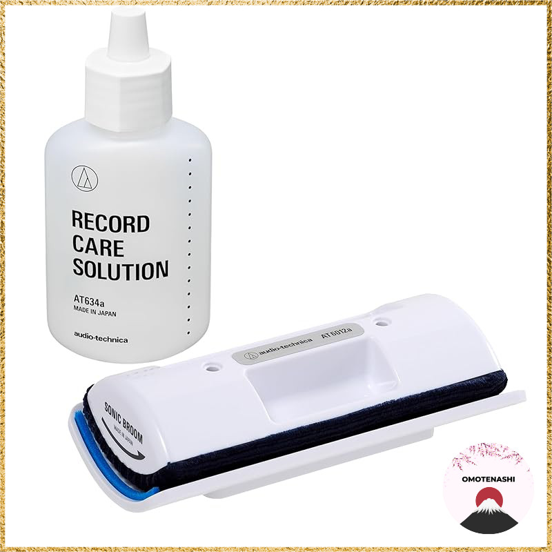 Audio-Technica AT6012a record cleaner, includes wet/dry cleaning solution (AT634a).