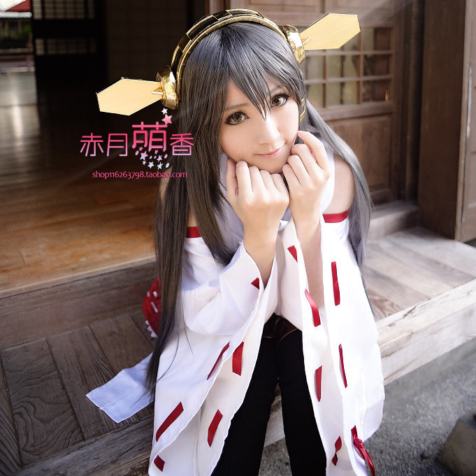 วิกผมยาวตรง Mengxiangjia GSC Fleet Collection ผมเฮเซลนัท สำหรับคอสเพลย์ผู้ชาย