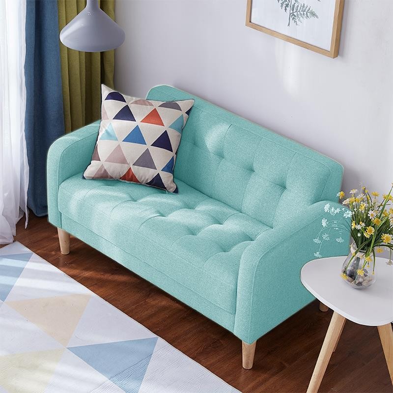 โซฟาผ้า อพาร์ทเมนต์ขนาดเล็ก Two-Person Double โซฟาขนาดเล็ก Three-Person 1.5m ประหยัดมินิห้องนอนระเบี