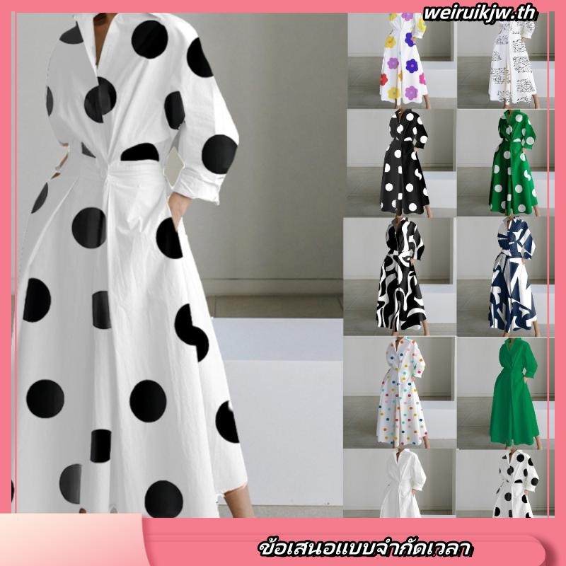 Zanzea ใหม่ชุดเดรสสําหรับสตรีแขนยาวสีพื้นทรงหลวมสไตล์เกาหลีใส่สบาย