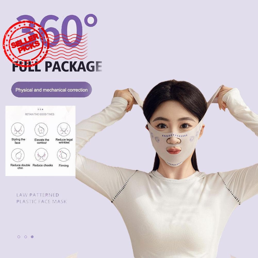 Double-deck Face Lifting Belt V Line Face Shaper Cheek Chin Lift Up Strap Facial Band Beauty N3t5