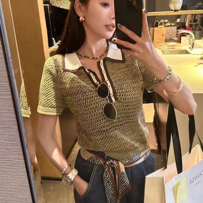 เสื้อย้อมยุคสไตล์ฮ่องกงสำหรับฤดูร้อน ดีไซน์ระบายอากาศดี สวมใส่สบาย