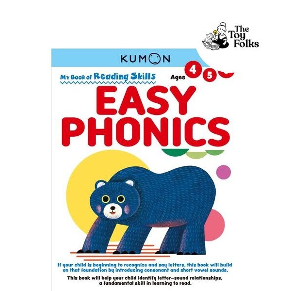 Kumon My Book Of Reading Skills Easy Phonics