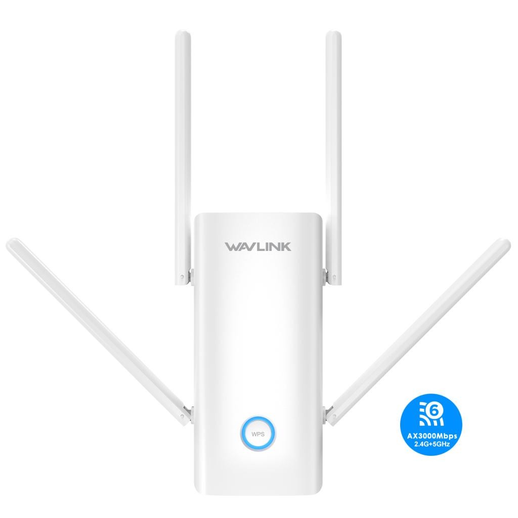 WAVLINK AX3000 WiFi Extender 4 เสาอากาศสัญญาณ Booster สำหรับ Home 2402Mbps Dual Band Wireless Repeat