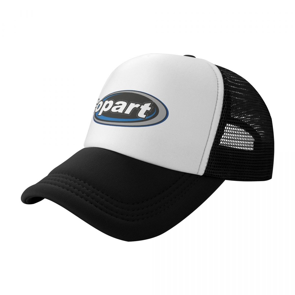 Copart Mesh Trucker Cap พร้อมฟังก์ชันป้องกันแสงแดด - เหมาะสมสำหรับการเดินป่าและการตั้งแคมป์