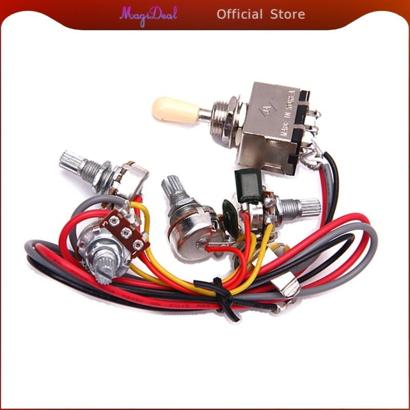 [MAGIDEAL] สายไฟสําหรับกีตาร์ไฟฟ้า LP 3 กล่องสลับปิ๊กอัพเลือก 2V/2T/1J