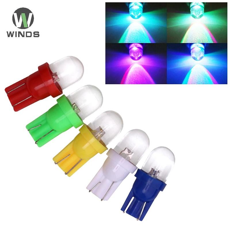 ODS 10 ชิ้นเลนส์โปร่งใสเครื่องมือ Cluster แผงไฟประตูรถ 12 โวลต์หลอดไฟ Led T10 W5W 555 158 192 168 19